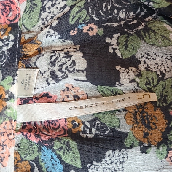 Lauren Conrad Floral Sash Tie Blouse - Picture 8 of 13